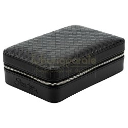 560012 Humidor calatorie Passatore Black (piele naturala)